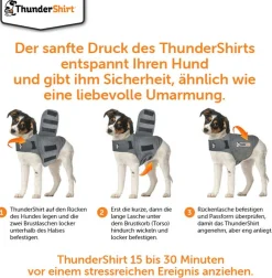 THUNDERSHIRT® Mehr Hundezubehör|Mehr Transport & Unterwegs - Hunde-Beruhigungsweste Grau