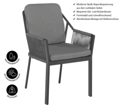 Tierra Outdoor Gartensessel Liv Grau New