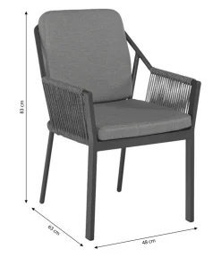 Tierra Outdoor Gartensessel Liv Grau New