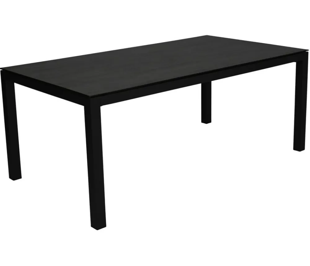 Tierra Outdoor Garten-Esstische|Gartentische Aluminium - Gartentisch Briga, ca. B180/H76/T100 cm Dunkelgrau