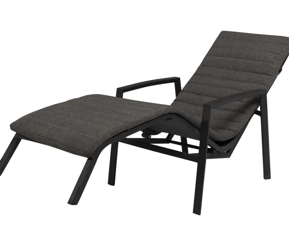 Tierra Outdoor Relaxliege Wave, ca. B53/H95/T165 cm Dunkelgrau Sale