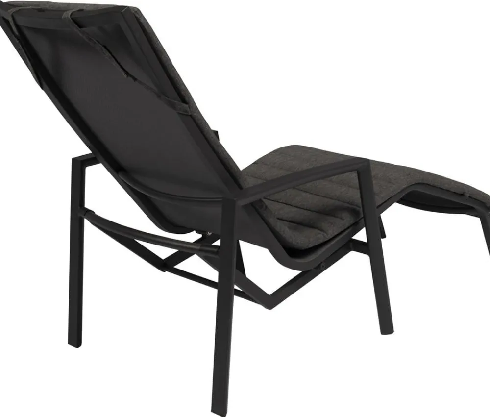 Tierra Outdoor Relaxliege Wave, ca. B53/H95/T165 cm Dunkelgrau Sale