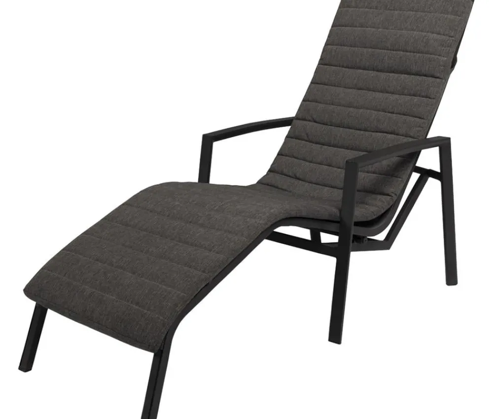 Tierra Outdoor Relaxliege Wave, ca. B53/H95/T165 cm Dunkelgrau Sale