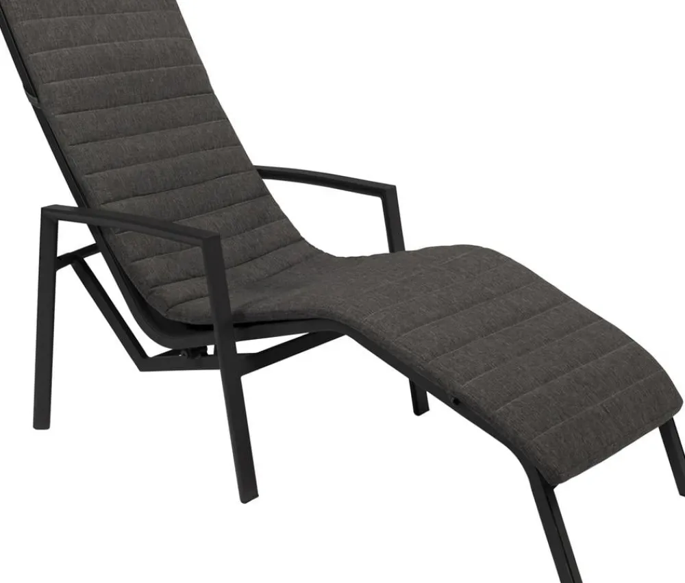 Tierra Outdoor Relaxliege Wave, ca. B53/H95/T165 cm Dunkelgrau Sale
