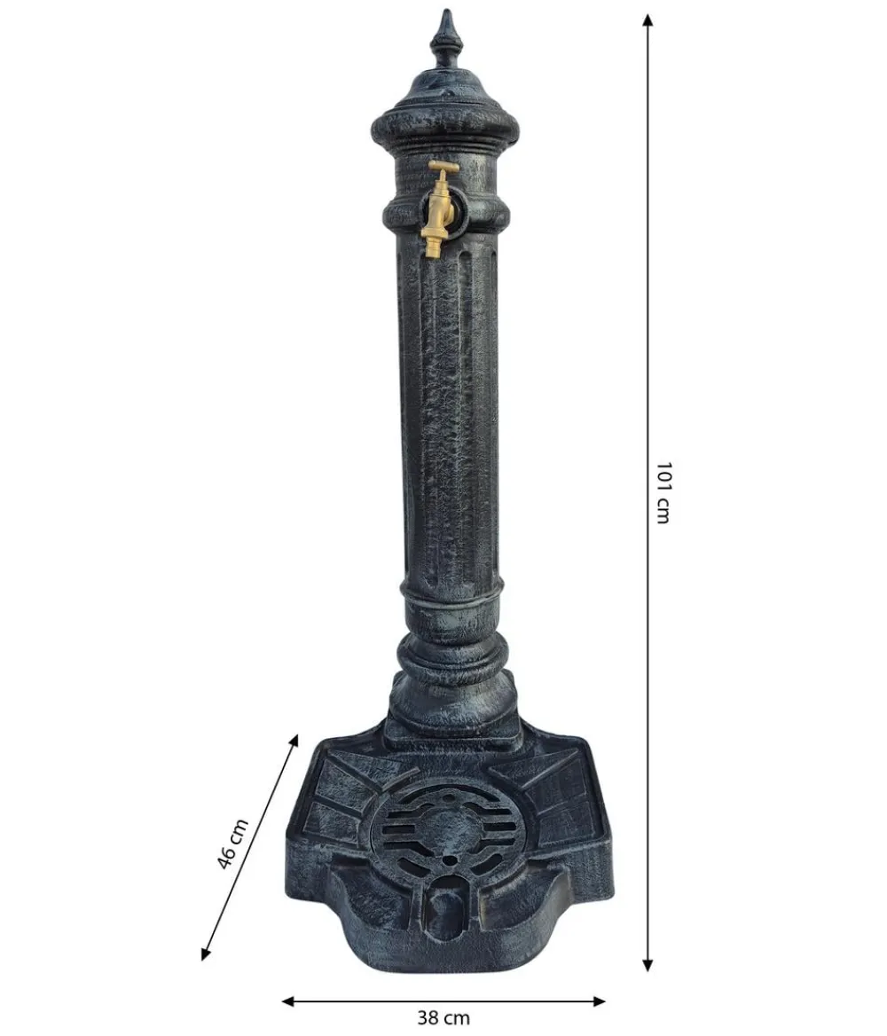 tomco Aluminium-Standbrunnen, ca. H101 cm Grau Best
