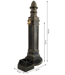 tomco Aluminium-Standbrunnen Schönbrunn, ca. H100 cm Gold Clearance
