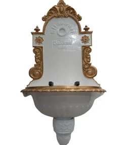 tomco Gartenbrunnen > Aluminium-Wandbrunnen Wiener Bassena, ohne Hahn, ca. 87 cm