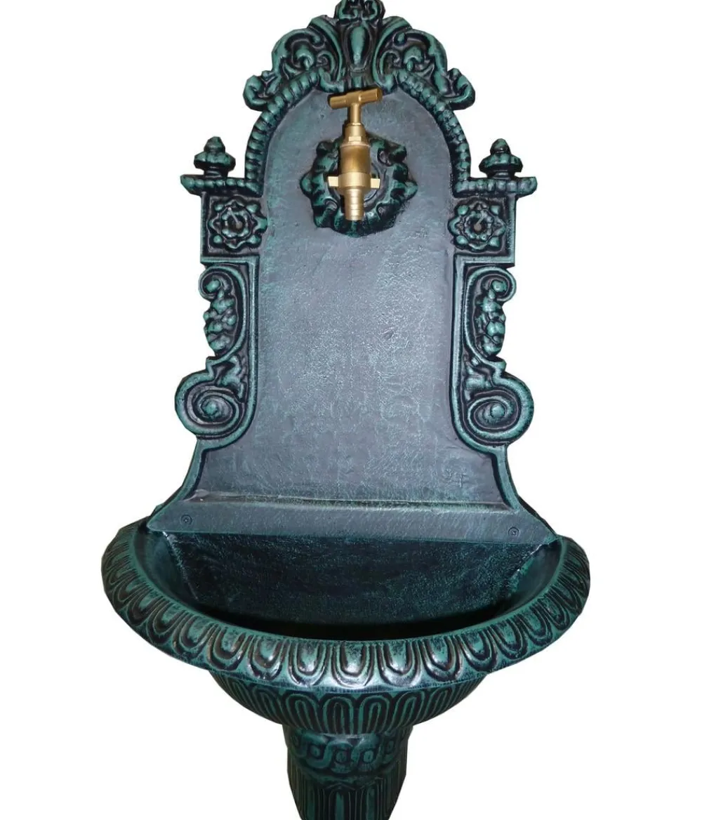 tomco Gartenbrunnen - Aluminium-Wandbrunnen Triumph, ca. H72 cm