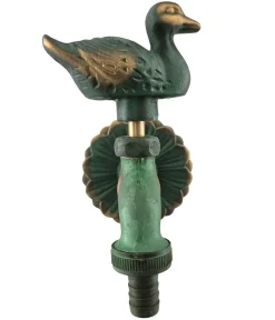 tomco Messing-Wasserhahn Ente 1/2, mit Rosette Hot