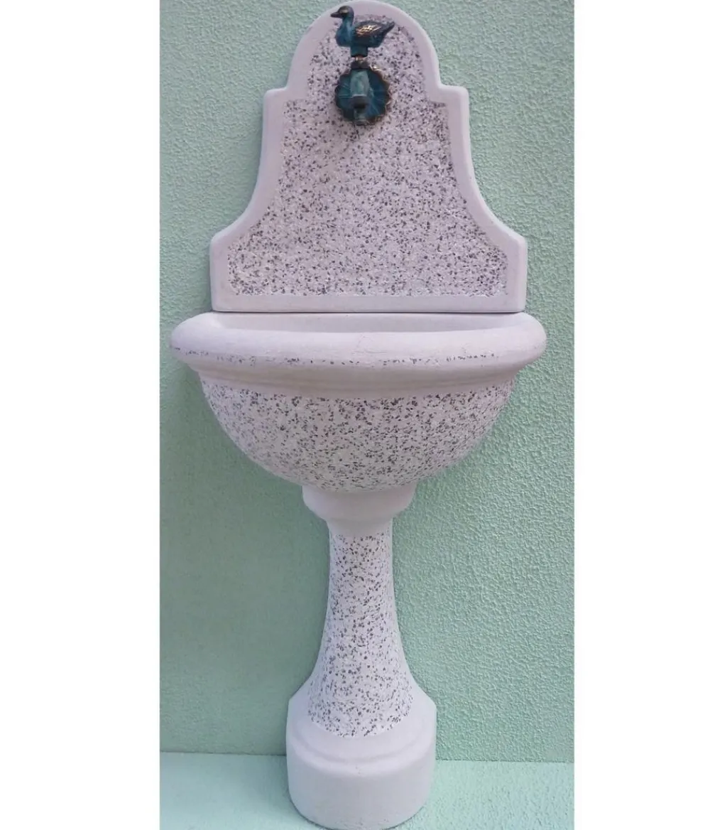 tomco Messing-Wasserhahn Ente 1/2, mit Rosette Hot