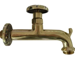tomco Brunnen Zubehör > Messing-Wasserhahn mit Hebel 1/2, extra langer Schaft