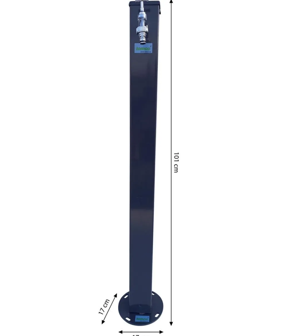 tomco Stahl-Wassersäule Top, ca. H101 cm Dunkelgrau Hot