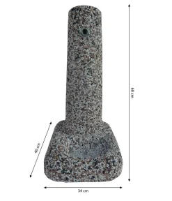 tomco Gartenbrunnen - Stein-Gartenbrunnen Rimini, ca. H68 cm Braun