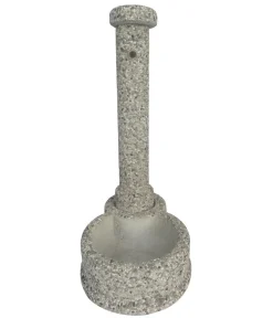 tomco Gartenbrunnen - Stein-Gartenbrunnen Siena, ca. H88 cm Grau