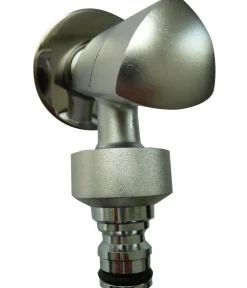 tomco Brunnen Zubehör - Wasserhahn Picollo, ca. B3/H9/T6,5 cm Silber