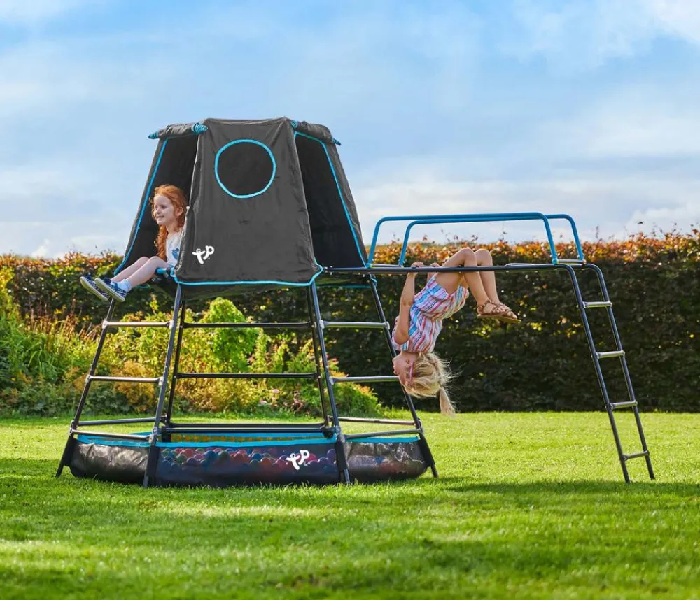 TP Toys Gartenspielgeräte - Spielturm Explorer, ca. B208/H201/T306 cm Schwarz