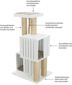 Trixie Kratzbäume & Kratzmöbel > BE NORDIC Kratzbaum Skadi, , ca. B62/H114/T52 cm