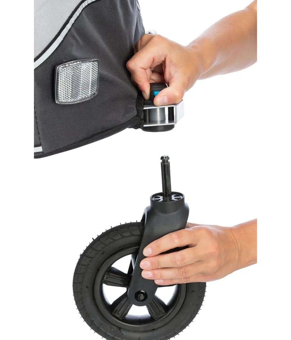 Trixie Mehr Transport & Unterwegs > Buggy-Frontrad für Fahrradanhänger