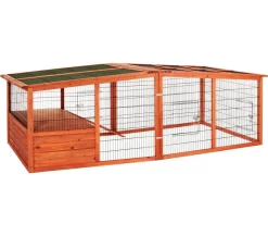 Trixie Freilaufgehege - Freigehege XL für Kaninchen Braun