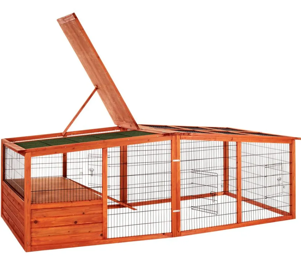 Trixie Freilaufgehege - Freigehege XL für Kaninchen Braun