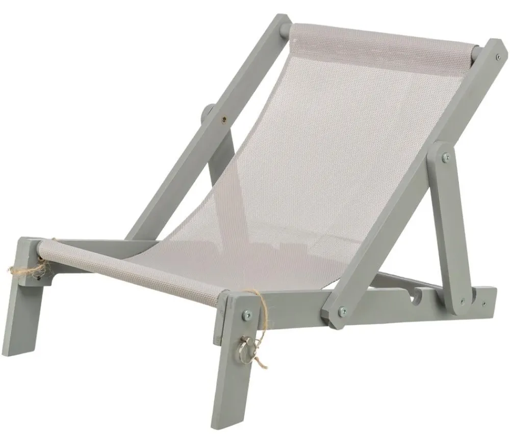 Trixie Holz-Strandstuhl für Katzen, ca. B33/H37/T51 cm Grau Best