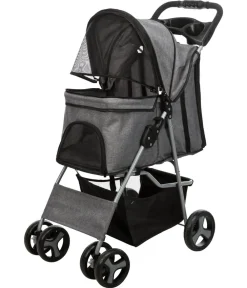 Trixie Mehr Transport & Unterwegs - Hunde-Buggy, Grau