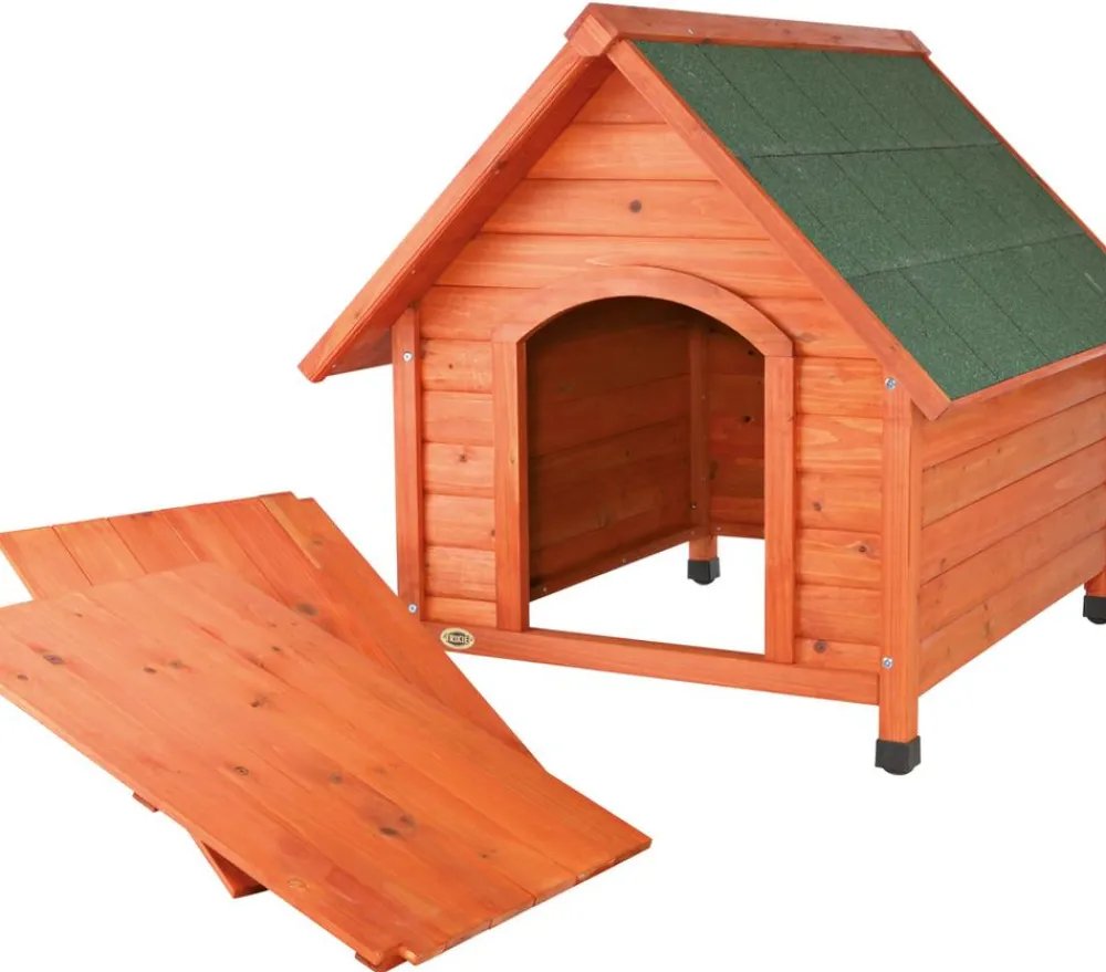 Trixie Hundehütte Cassic mit Fachdach Braun Discount
