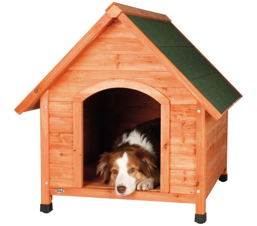 Trixie Hundehütte Cassic mit Fachdach Braun Discount