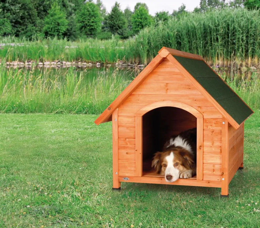 Trixie Hundehütte Cassic mit Fachdach Braun Discount