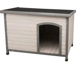 Trixie Hundehütte Cassic mit Fachdach, Grau Hot