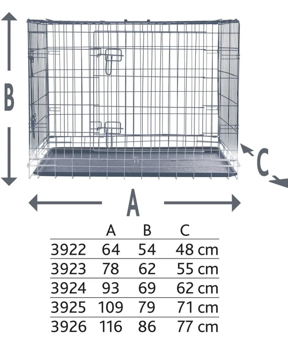 Trixie Mehr Hundeschlafplätze - Hundekäfig it 2 Türen,