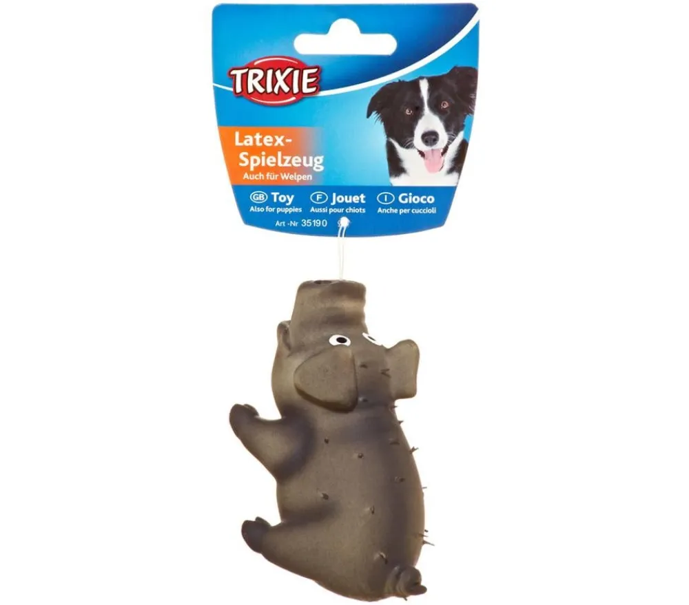 Trixie Hundespielzeug - Hundespielzeug Borstenschwein aus Latex, ca. B10 cm