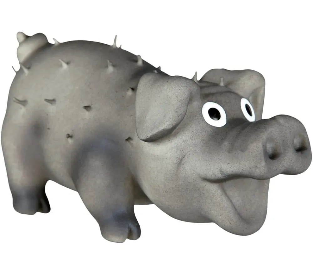 Trixie Hundespielzeug - Hundespielzeug Borstenschwein aus Latex, ca. B10 cm