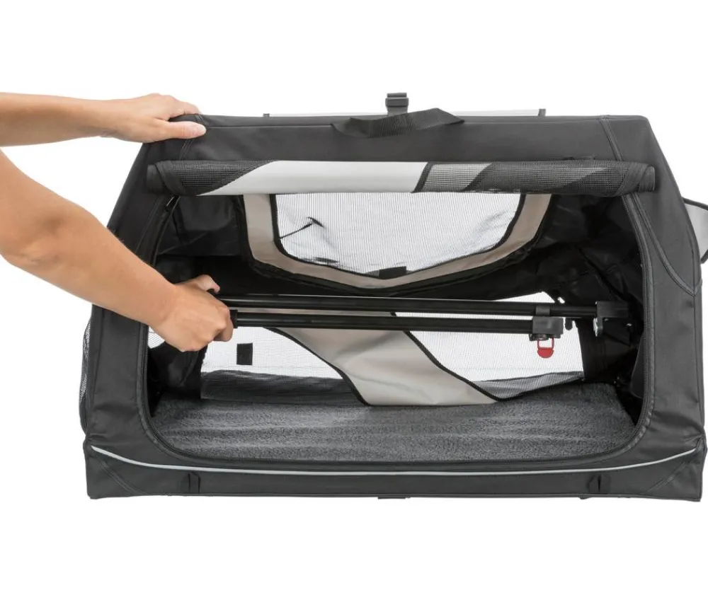 Trixie Hundetranportbox Vario, /grau Schwarz