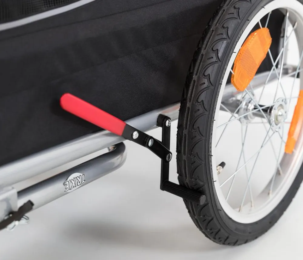 Trixie Mehr Transport & Unterwegs - Jogger-Umbausatz für Fahrradanhänger, L