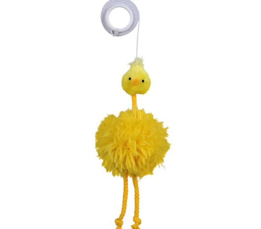 Trixie Katzenspielzeug Huhn am Gummiband, 20 cm New