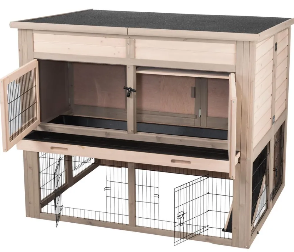 Trixie Kleintierstall XL mit Wärmedämmung, ca. B120/H98/T94 cm Hellbraun Online