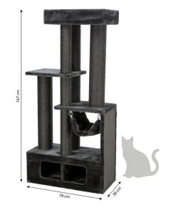 Trixie Kratzbaum Antonio, , ca. B78/H167/T38 cm Anthrazit Hot