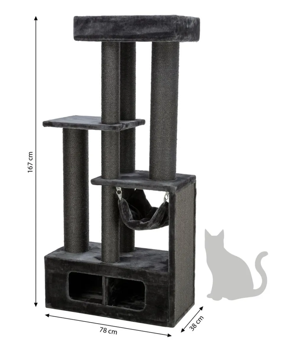 Trixie Kratzbaum Antonio, , ca. B78/H167/T38 cm Anthrazit Hot