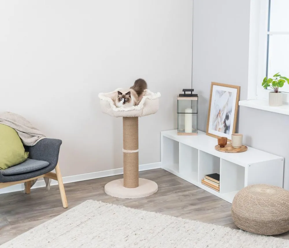 Trixie Kratzbäume & Kratzmöbel - Kratzbaum Boho, ca. Ø50/H97 cm Beige