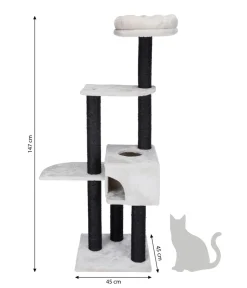 Trixie Kratzbaum Nita, lichtgrau, ca. B45/H147/T45 cm Hellgrau Outlet