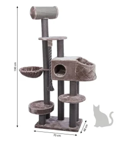 Trixie Kratzbaum XXL Andres, cappucino, ca. B70/H190/T48 cm Braun New