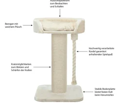 Trixie Kratzbaum XXL Klara, ca. B60/H100/T60 cm Creme Outlet