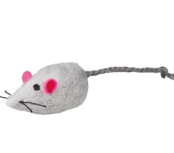 Trixie Katzenspielzeug > Mouse House, Set Plüschmäuse mit Katzenminze, 24-teilig