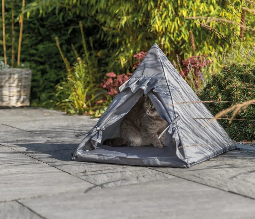 Trixie Outdoor Tipi Samoa, ca. B55/H50/T55 cm Grau Hot