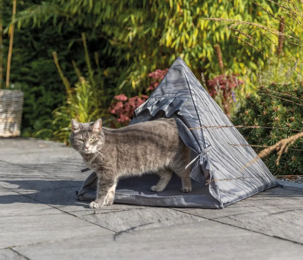 Trixie Outdoor Tipi Samoa, ca. B55/H50/T55 cm Grau Hot