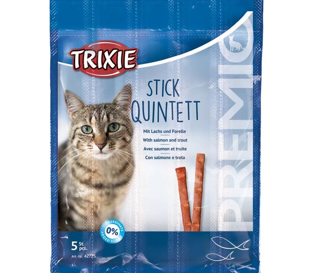 Trixie Katzenleckerlies & Getränke > Premio Katzensnack Stick Quinett, 5 x 5 g