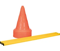 Trixie Hundespielzeug - Pylonen-Hindernis-Set, 9-teilig