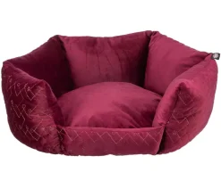 Trixie Hundebetten & Körbe|Katzenbetten & Katzenkissen - Tierbett Natalya, rund, ca. Ø50/H22 cm Dunkelrot
