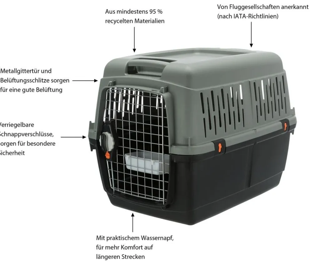 Trixie Transportbox Be Eco Giona 4, ca. B50/H51/T70 cm